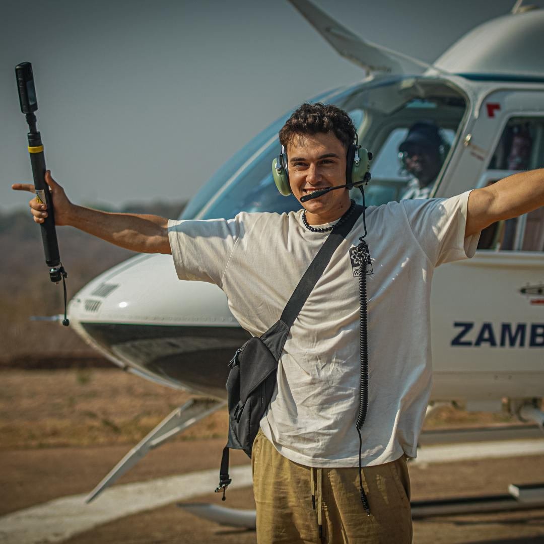 Scenic flight crew preparing for a flight over the Zambezi