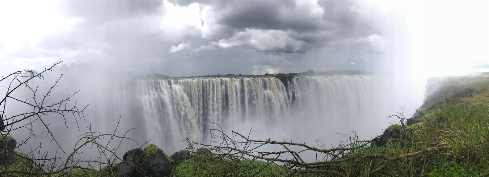 The Victoria Falls and the Zambezi gorge