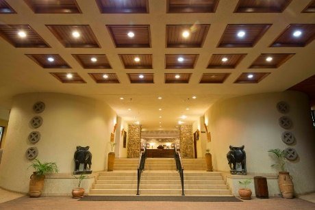 Lobby of Elephant Hills Resort, Victoria Falls