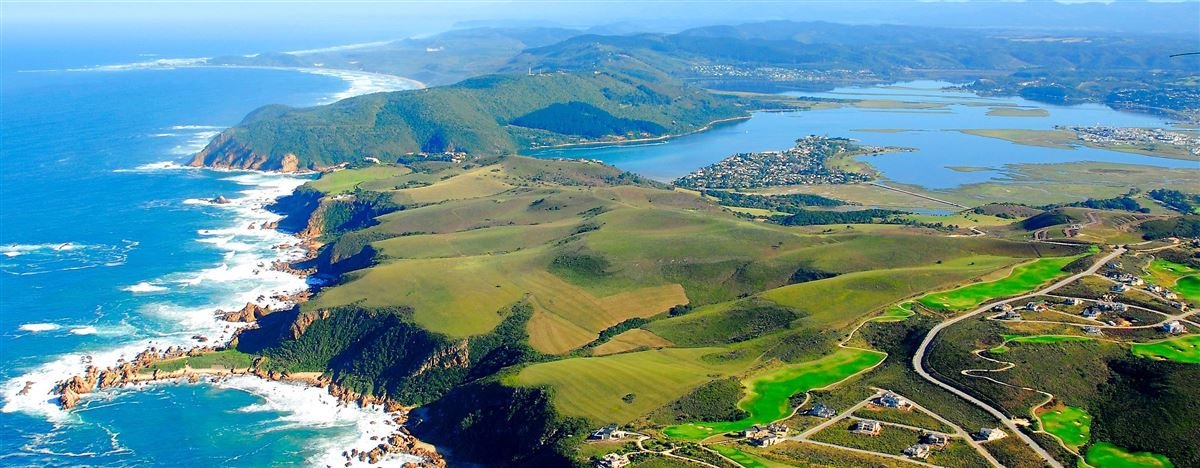 The Knysna Heads and lagoon on South Africa's Garden Route