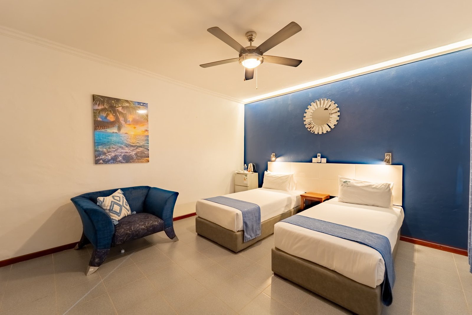 Twin room at Murugare lodge, Victoria Falls