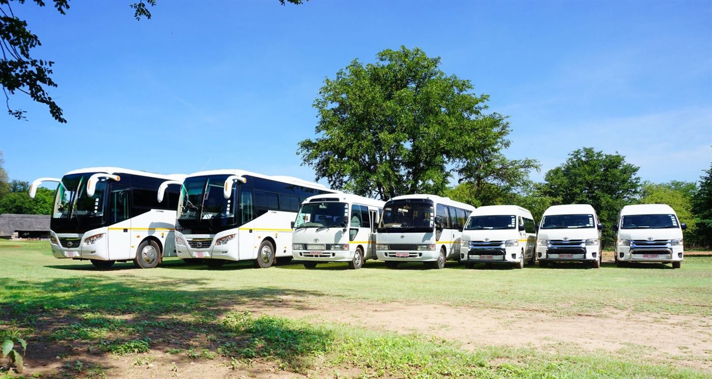 Cross-border transfer road between Livingstone Zambia and Victoria Falls Zimbabwe