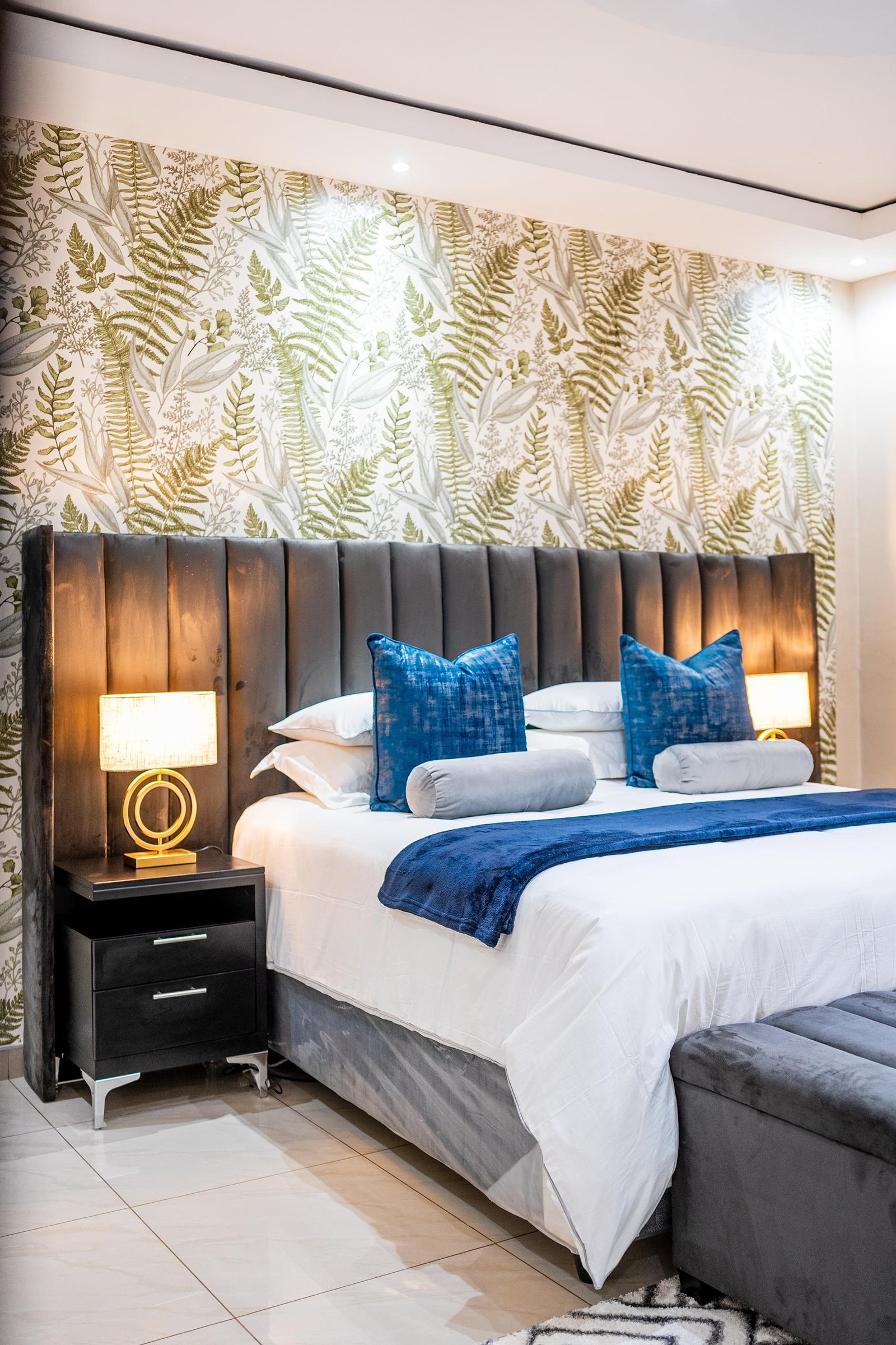 Double bedroom at Elena House, Victoria Falls
